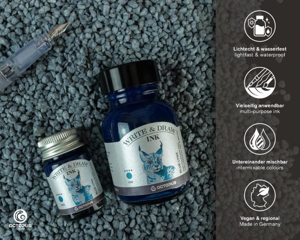 Octopus Write and Draw Ink Blue Lynx 50ml