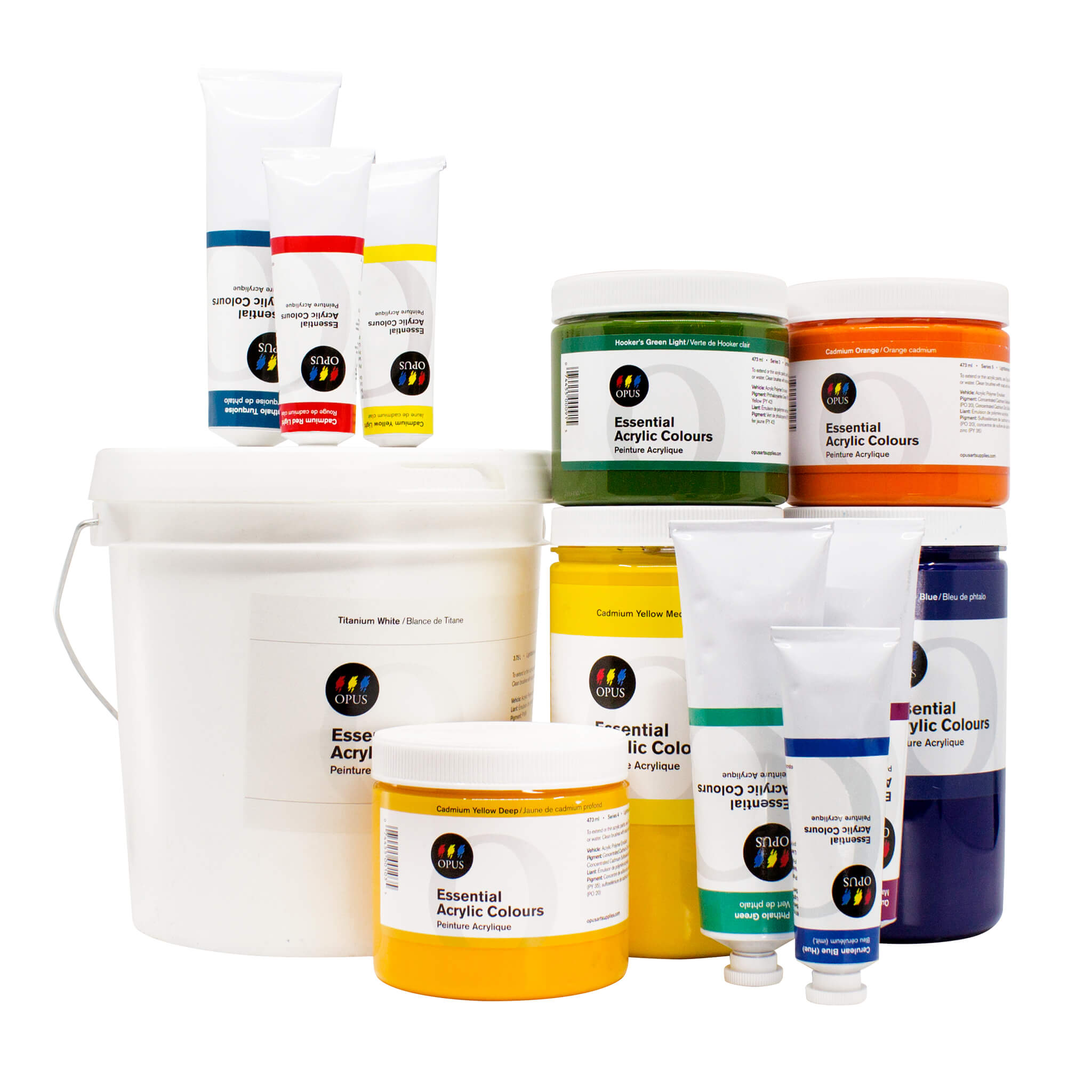 Opus Essential Heavy Body Acrylics - Orange or Red or Purple