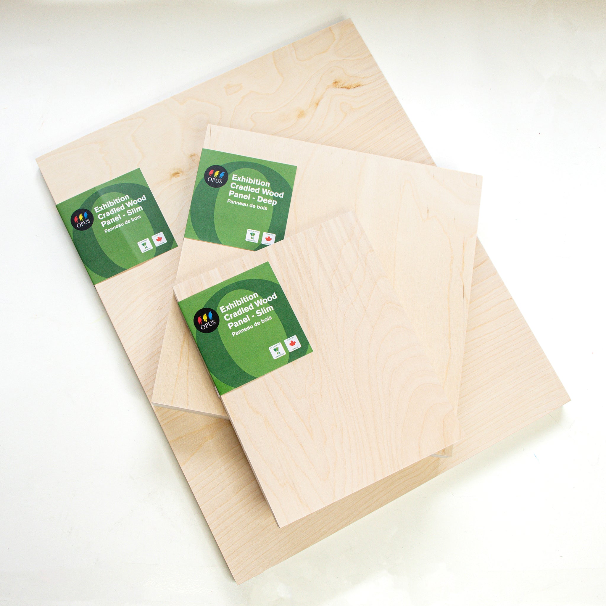 Opus Exhibition Cradled Wood Panels - Deep