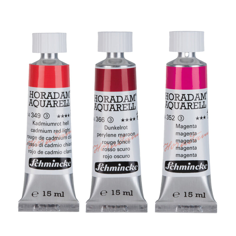 Schmincke HORADAM AQUARELL Watercolour Tube - Reds