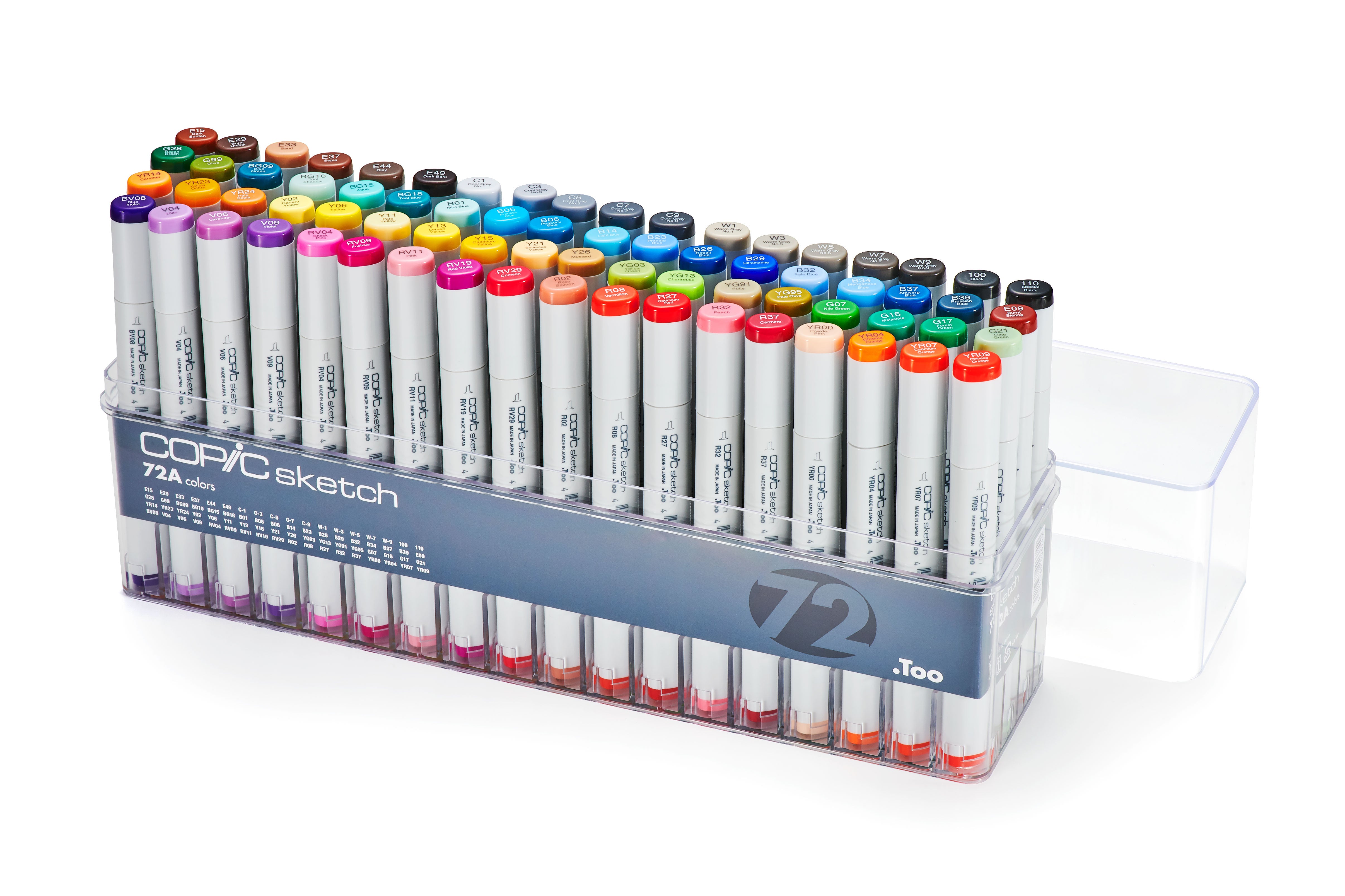 COPIC Sketch Marker Set of 72 Colours - Set A