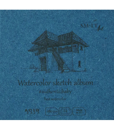 SM•LT #Authenticbaby Watercolor Sketch Album – 3.5" x 3.5"