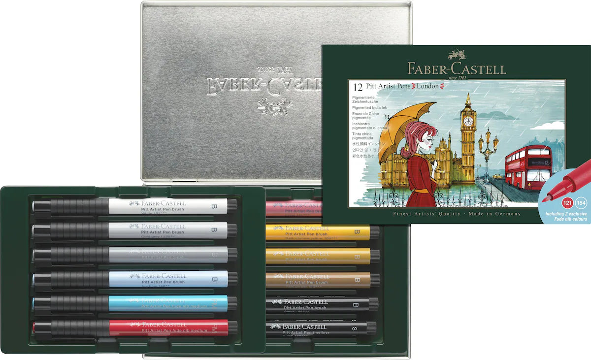 Faber-Castell Pitt Artist Pen City Set of 12 London