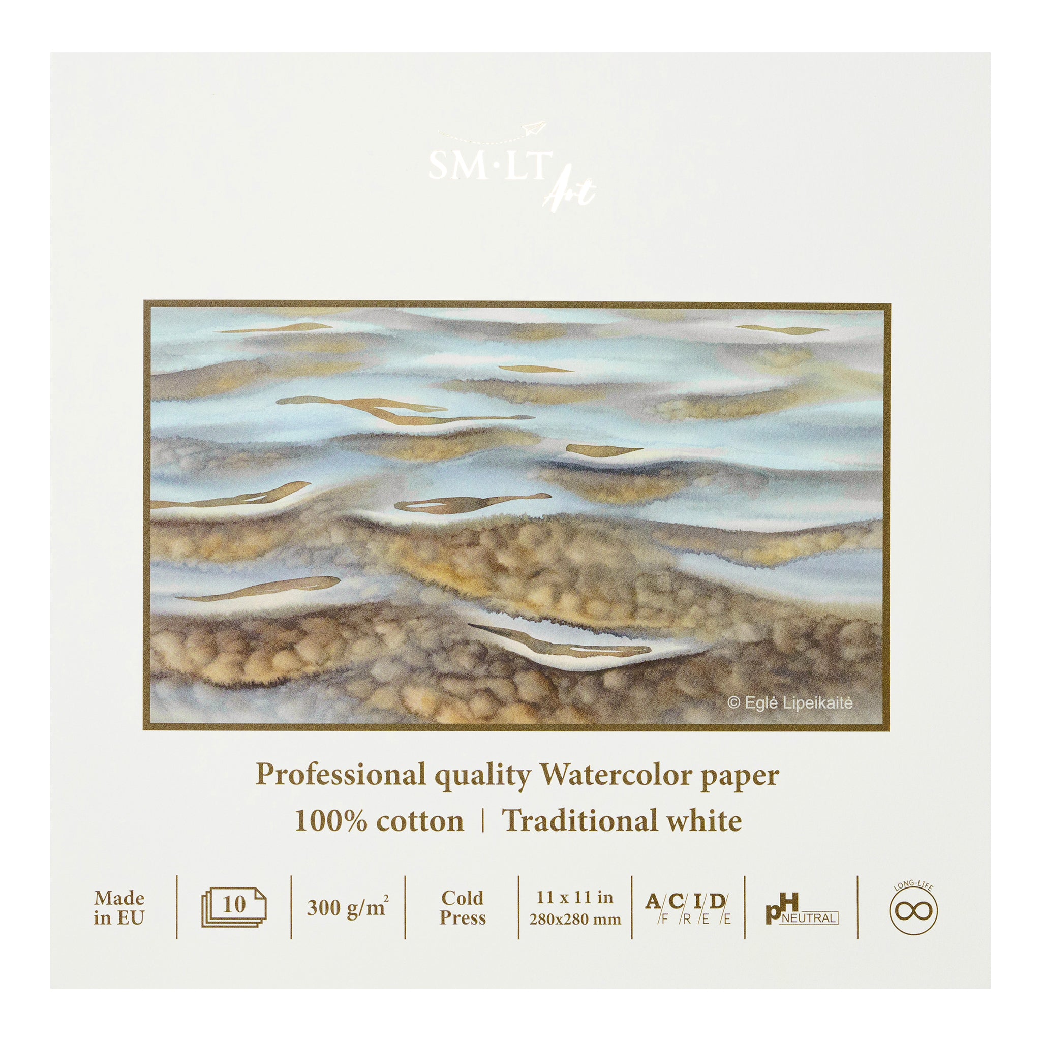SM•LT Professional Watercolour Glued Pads – 300gsm