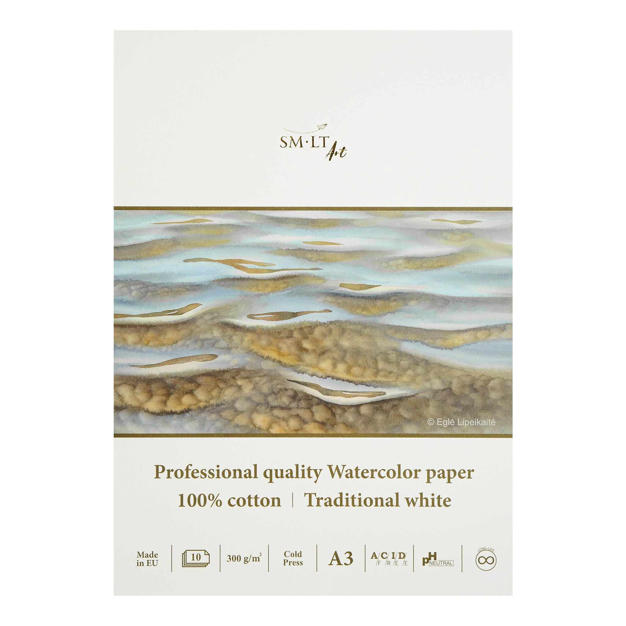 SM•LT Professional Watercolour Glued Pads – 300gsm
