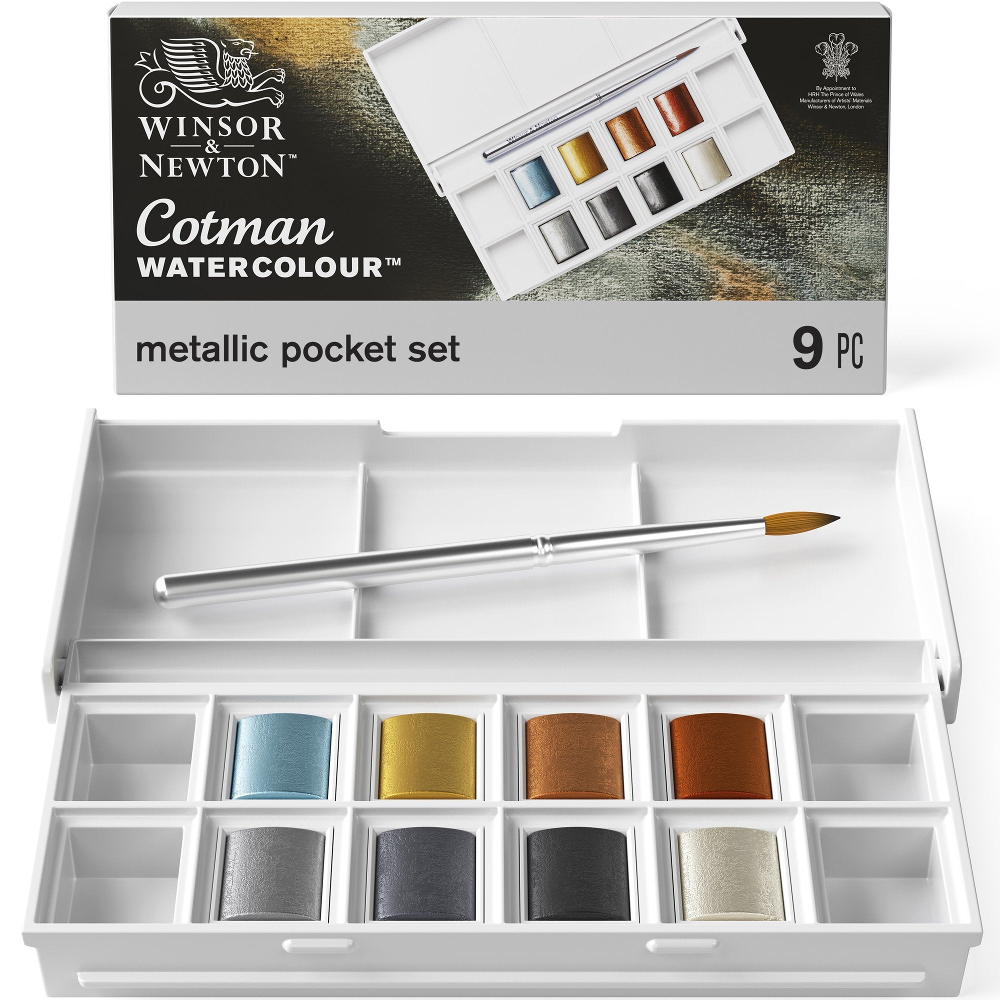Winsor & Newton Cotman Watercolour Metallic Pocket Set of 6