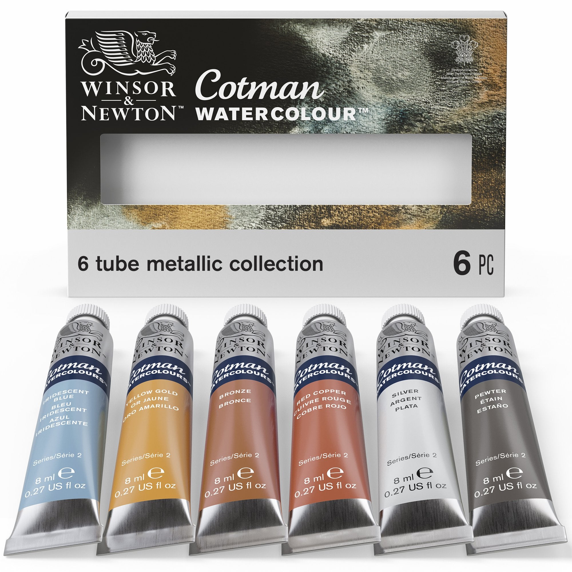 Winsor & Newton Cotman Watercolour Metallic Collection Set of 6