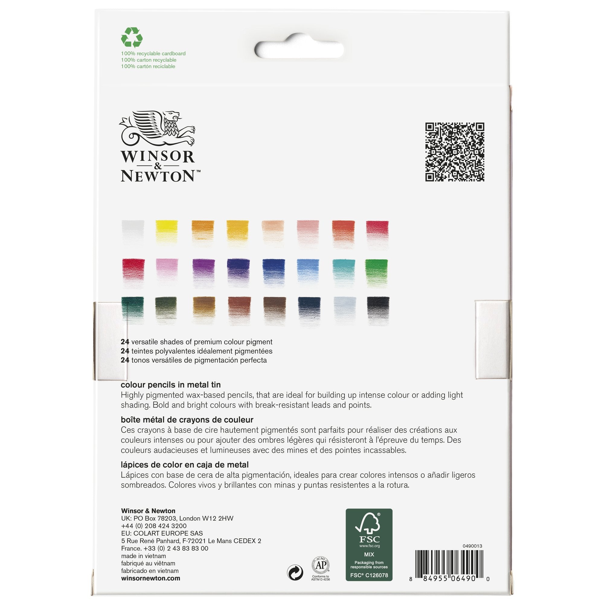 Winsor & Newton Studio Collection Colour Pencil Set of 24
