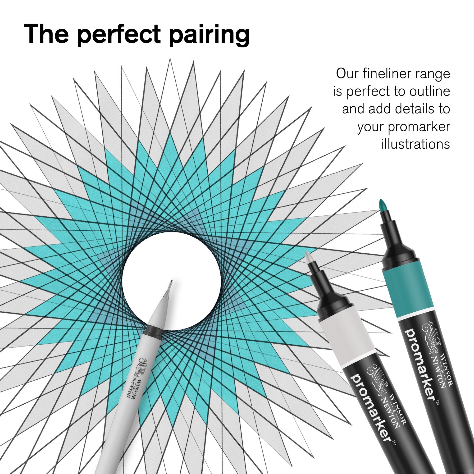 Winsor & Newton Promarker Watercolour Set of 6 Foliage