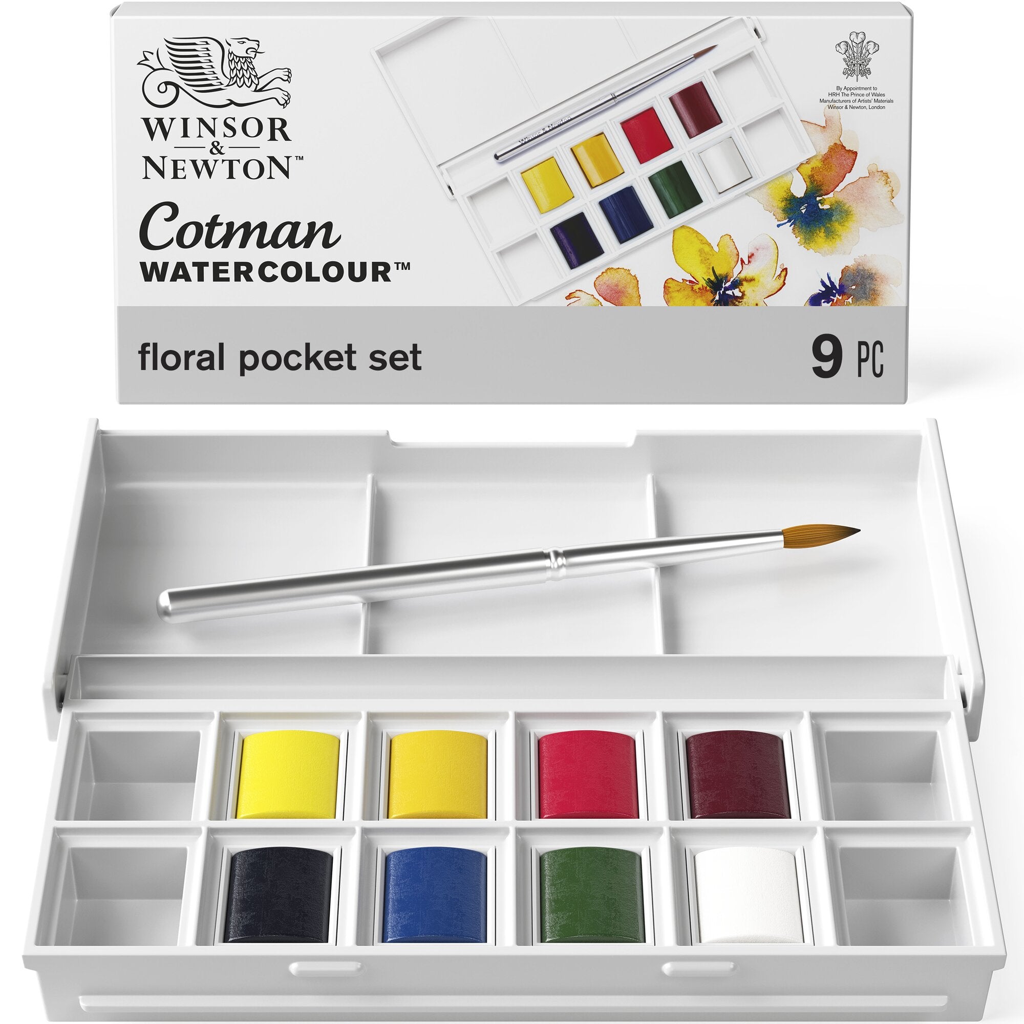 Winsor & Newton Cotman Watercolour Pocket Floral Set of 8
