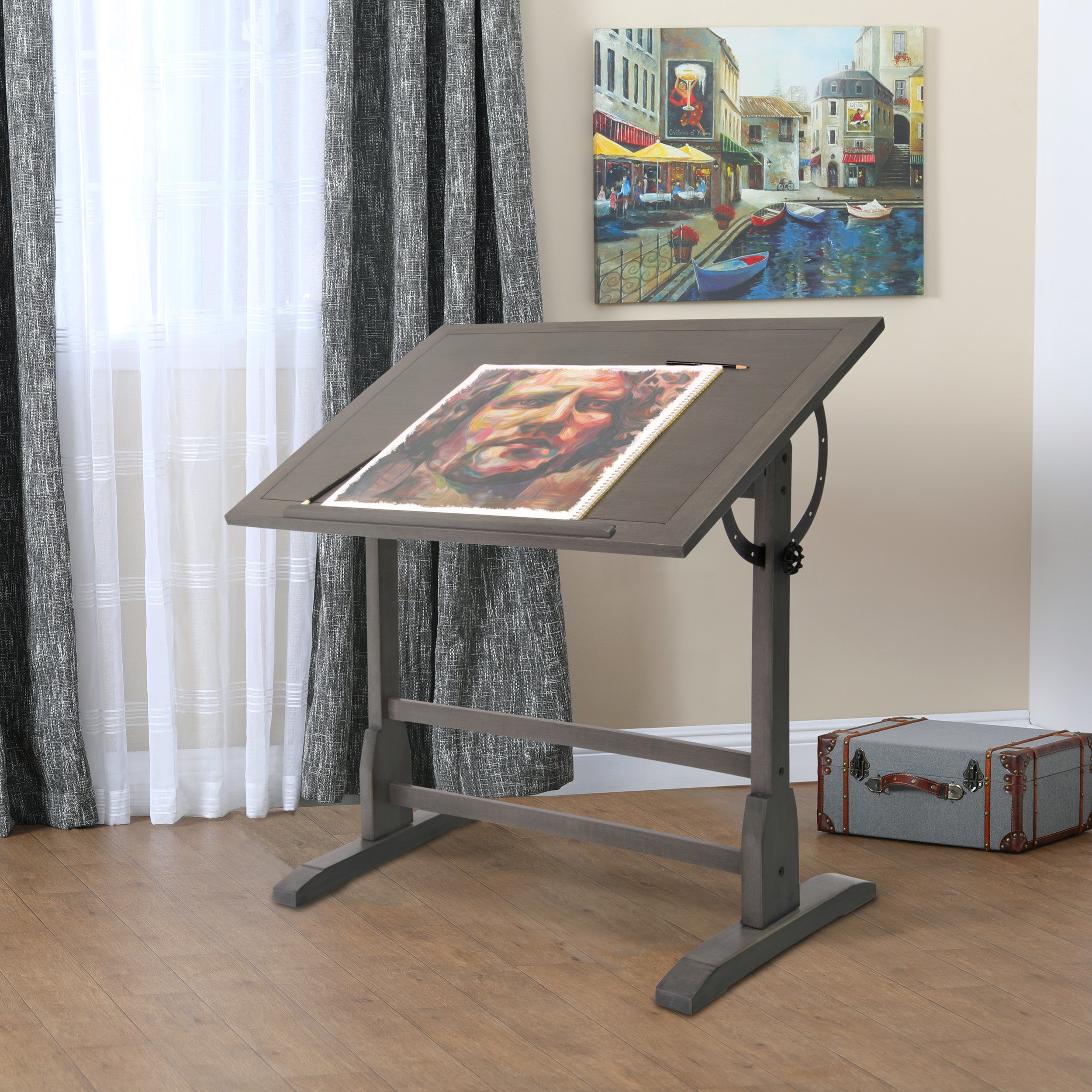 Studio Designs Vintage Draft Table Gray - 36" x 24" (Special Order)
