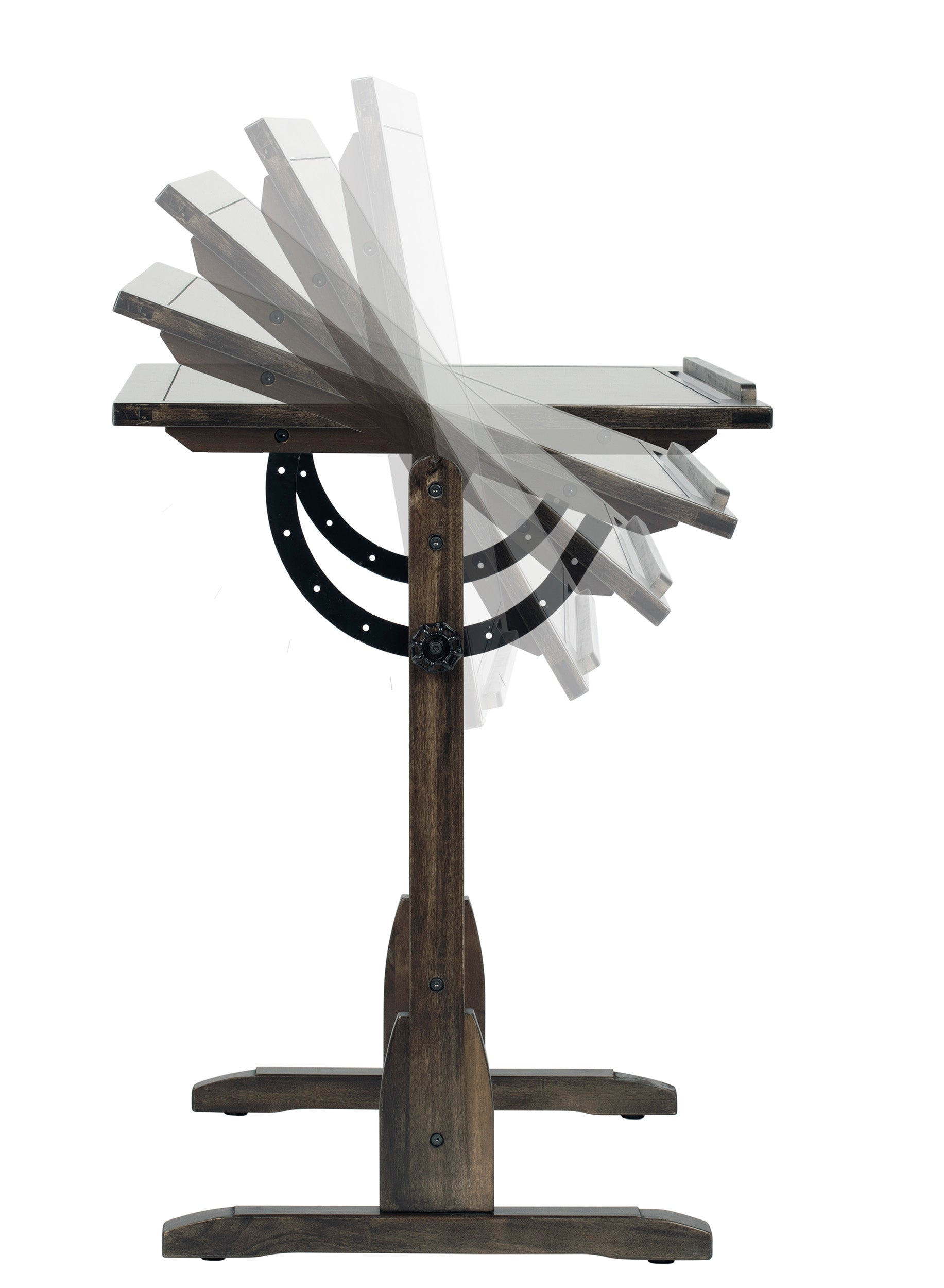 Studio Designs Vintage Wood Drafting Table - Distressed Black 36" x 24"