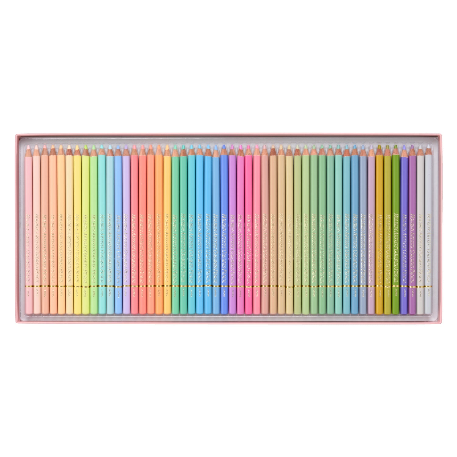 Holbein Artists' Colored Pencil Set of 50 - Pastel