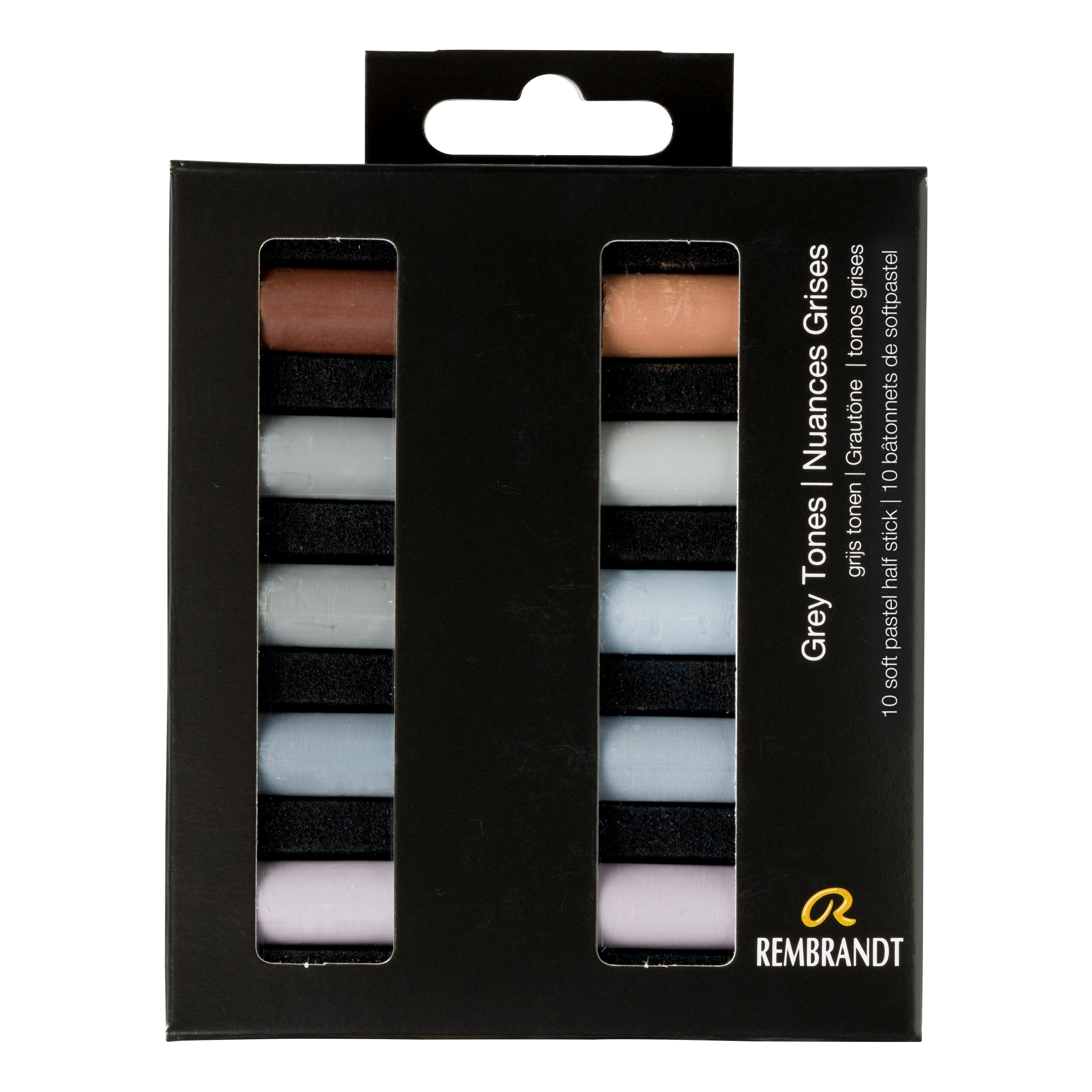 Rembrandt Soft Pastel Set Half Stick Grey Tones