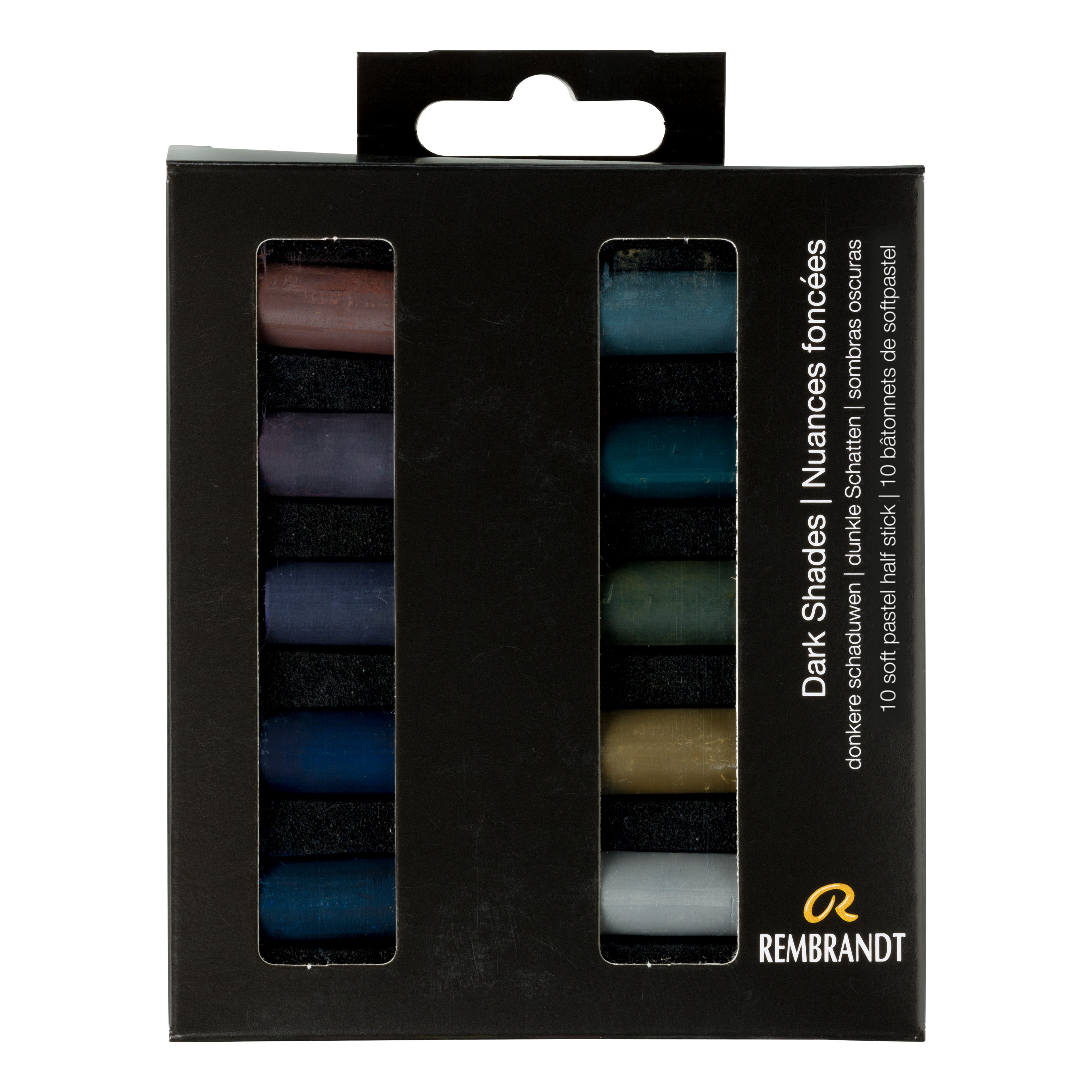 Rembrandt Soft Pastel Set of 10 Half Stick Dark Shades