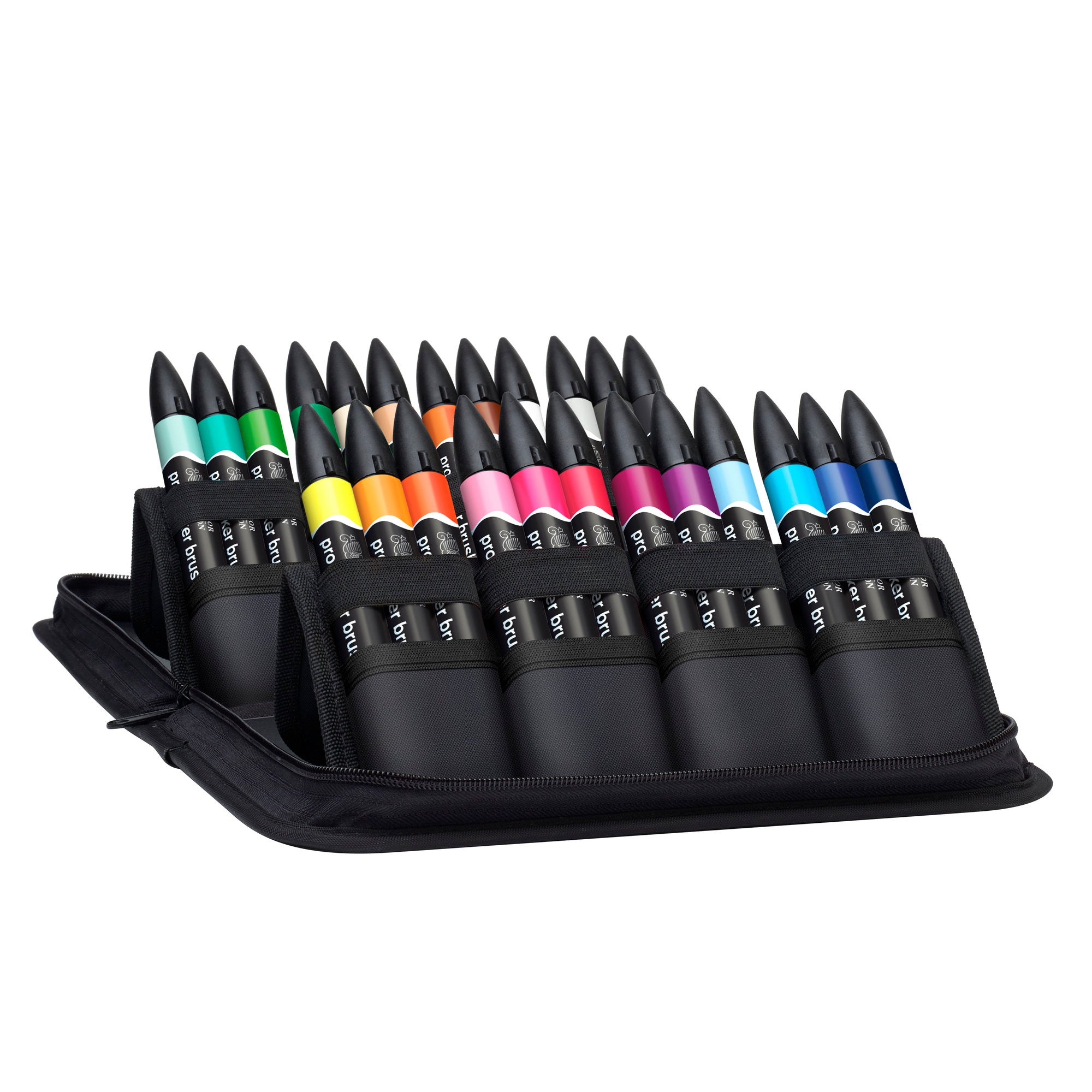 Winsor & Newton Promarker Brush Set of 24 Student Designer