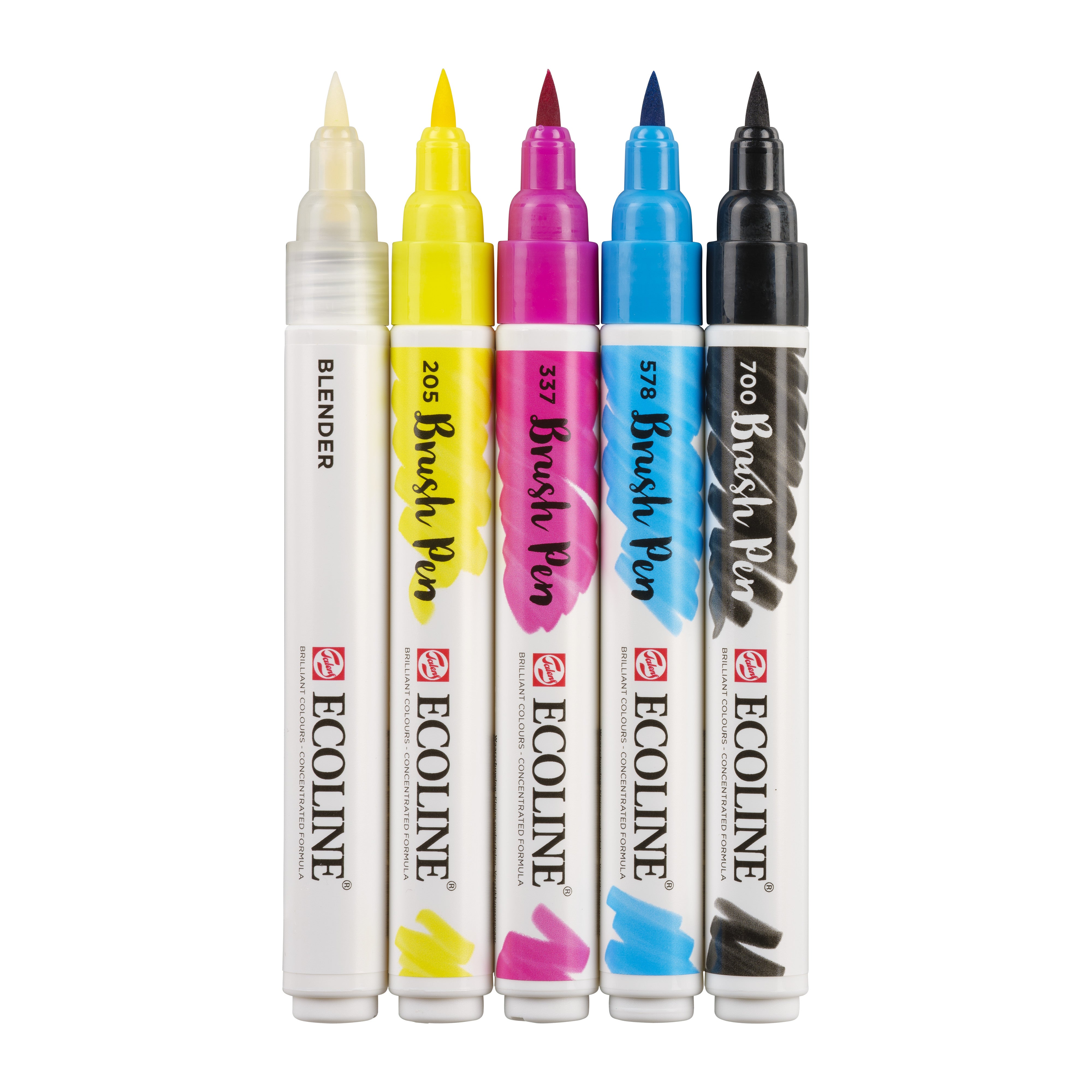 Ecoline Brush Pen Primary Set of 5