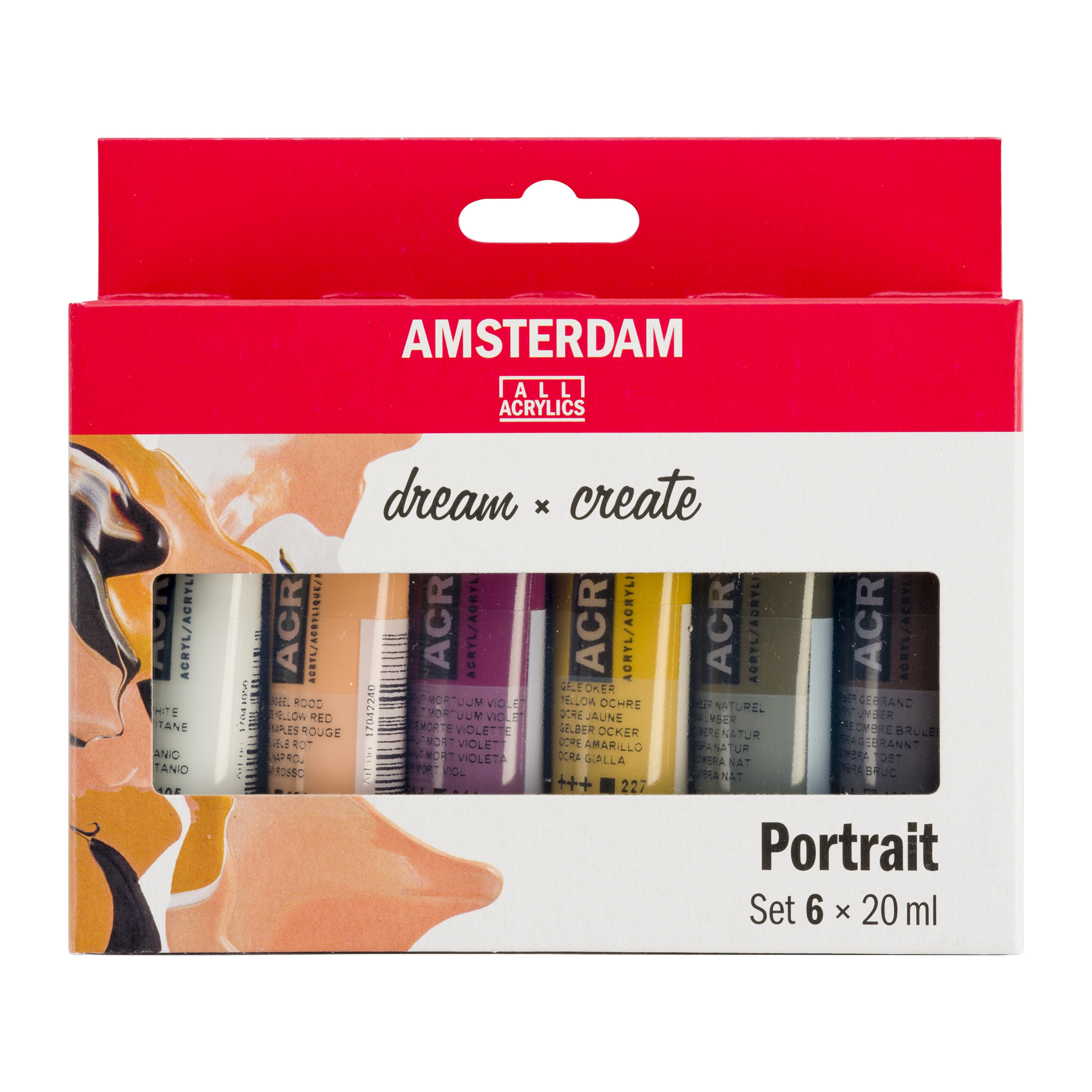 Amsterdam Standard Series Acrylic - Portrait Set of 6 x 20ml