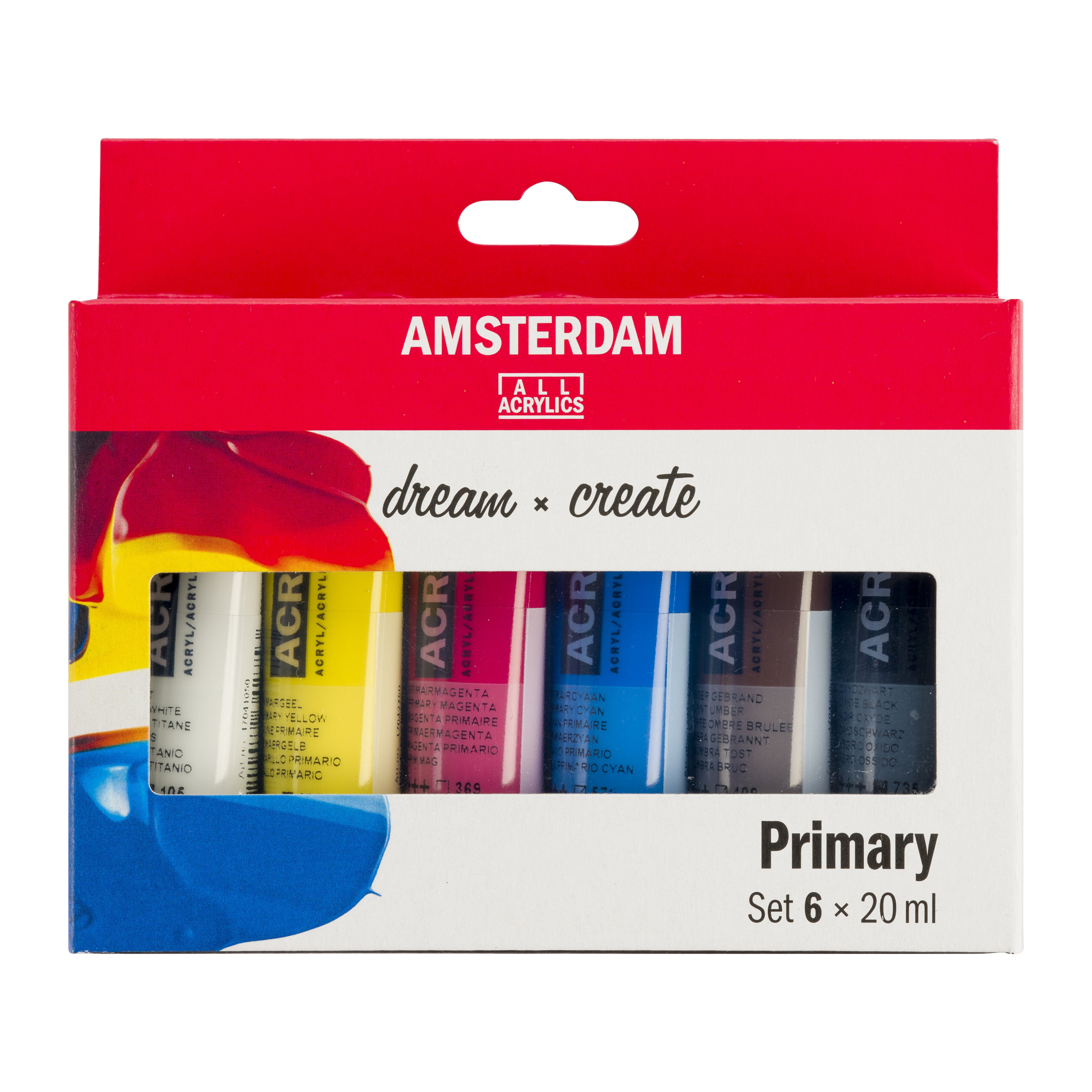 Amsterdam Standard Series Acrylic - Primary Set of 6 x 20ml