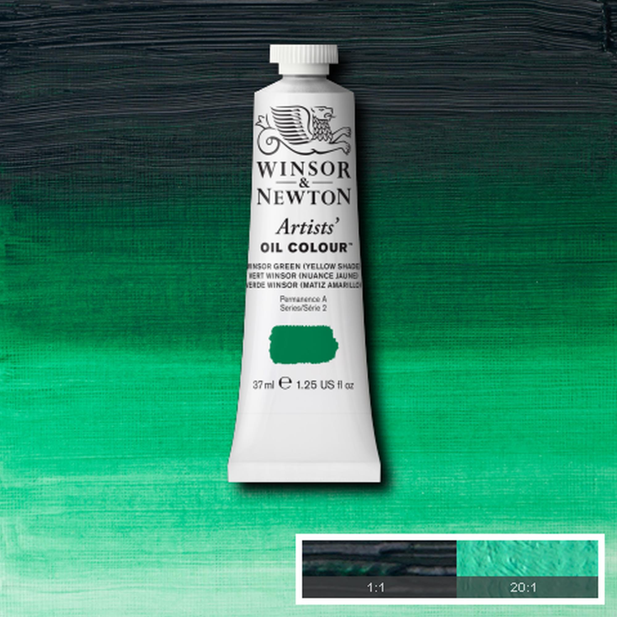 Winsor & Newton Artists' Oil Colours - Brown or Green