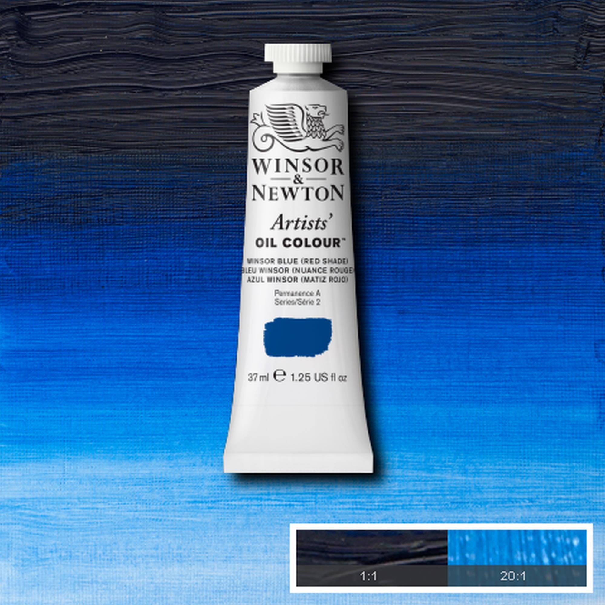 Winsor & Newton Artists' Oil Colours - Black or Grey or Blue