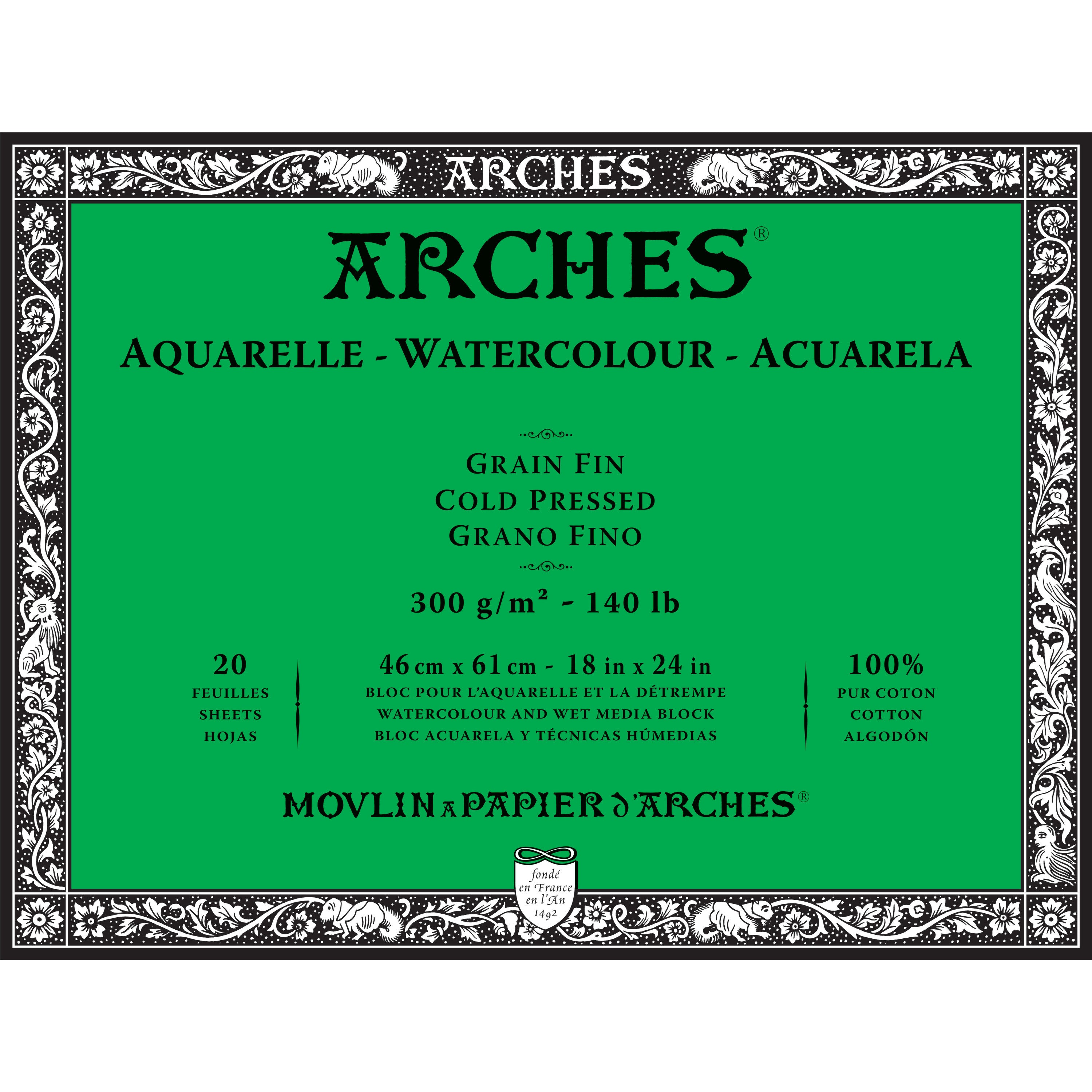 ARCHES Watercolour Blocks 140 lb Cold Press