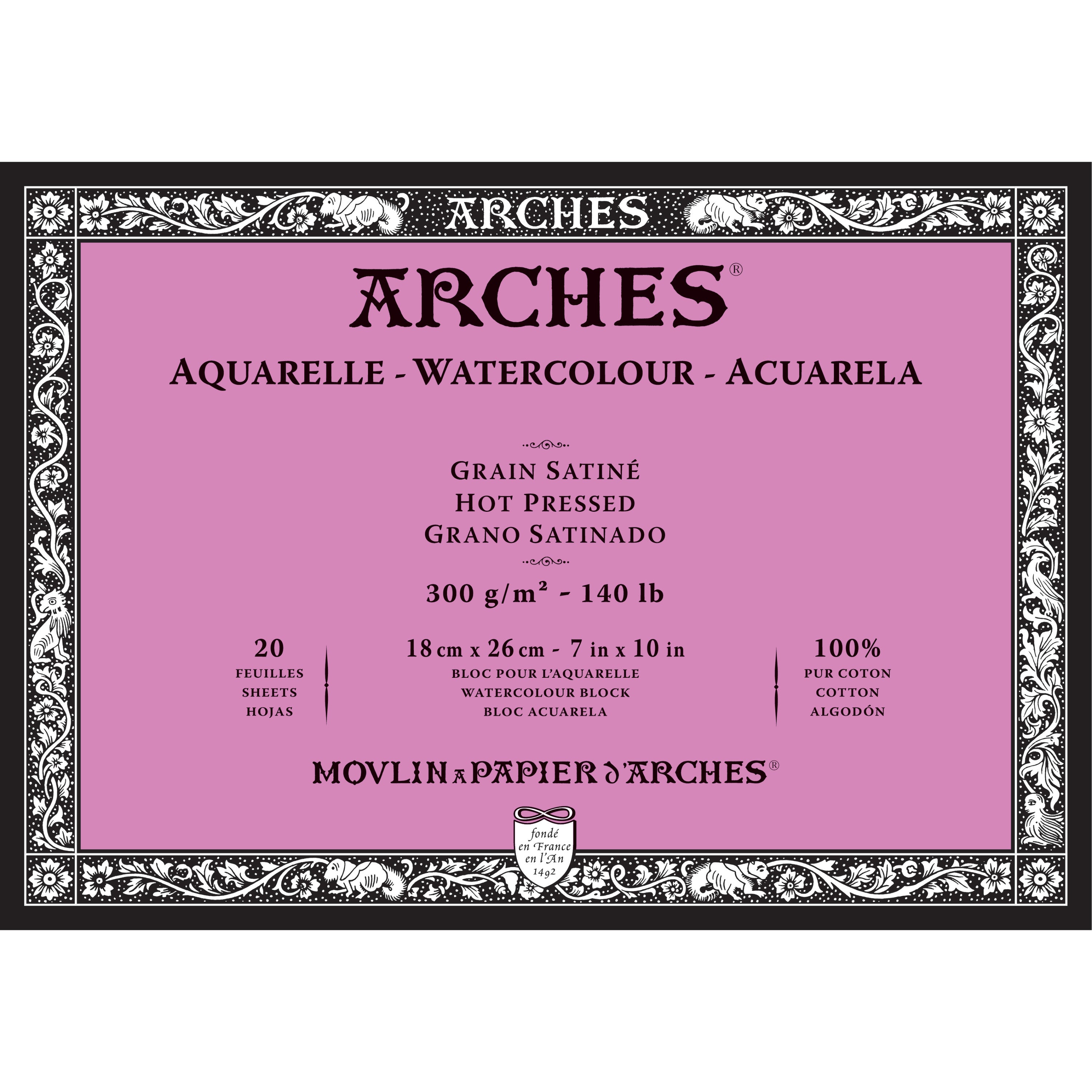 ARCHES Watercolour Blocks 140 lb Hot Press