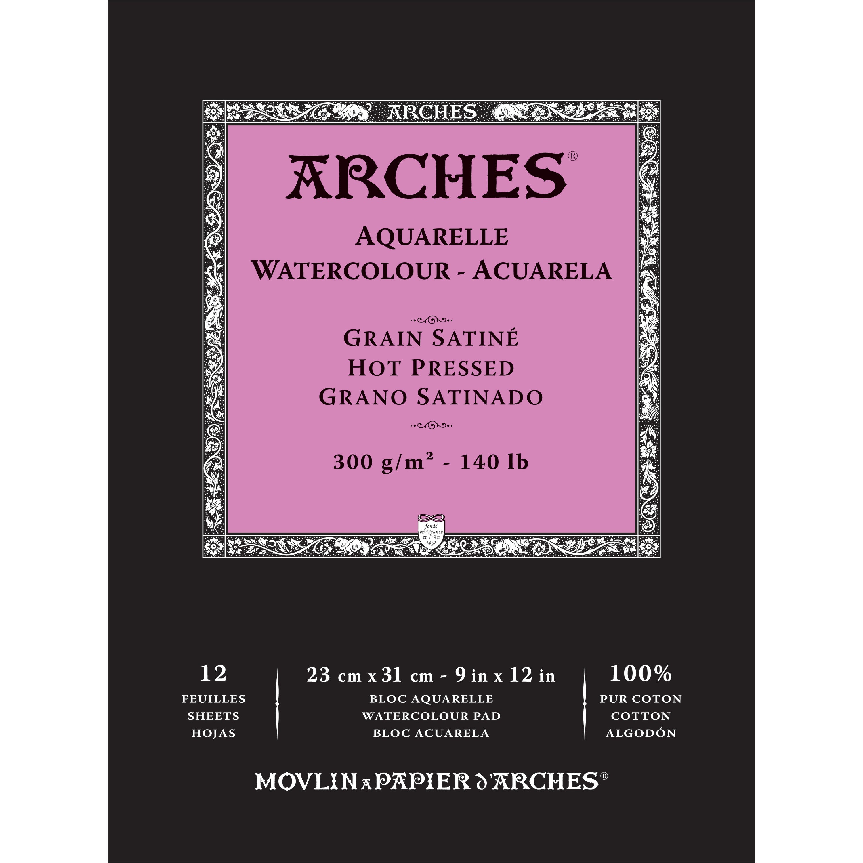 ARCHES Watercolour Pads - 9" x 12"