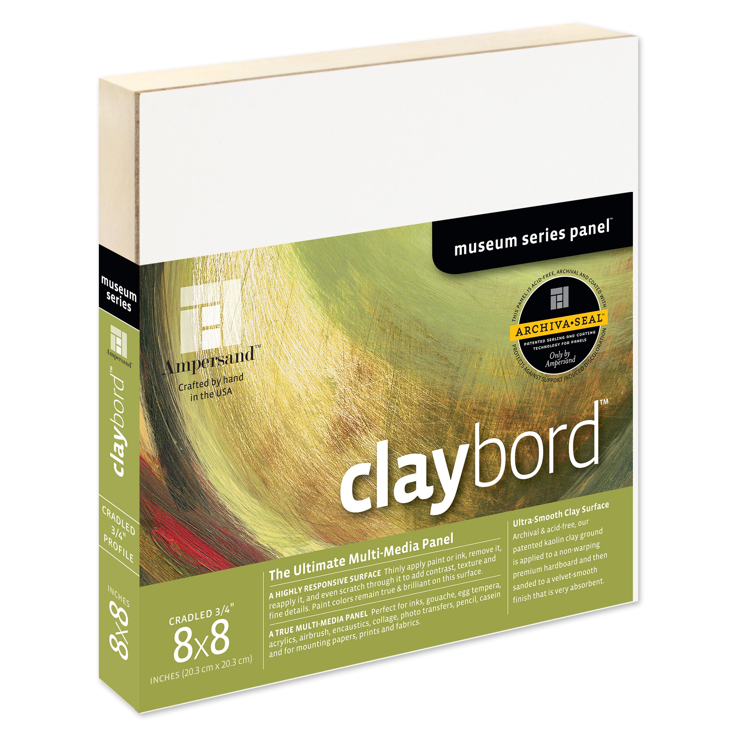 Ampersand Claybord Panels 3/4" Profile