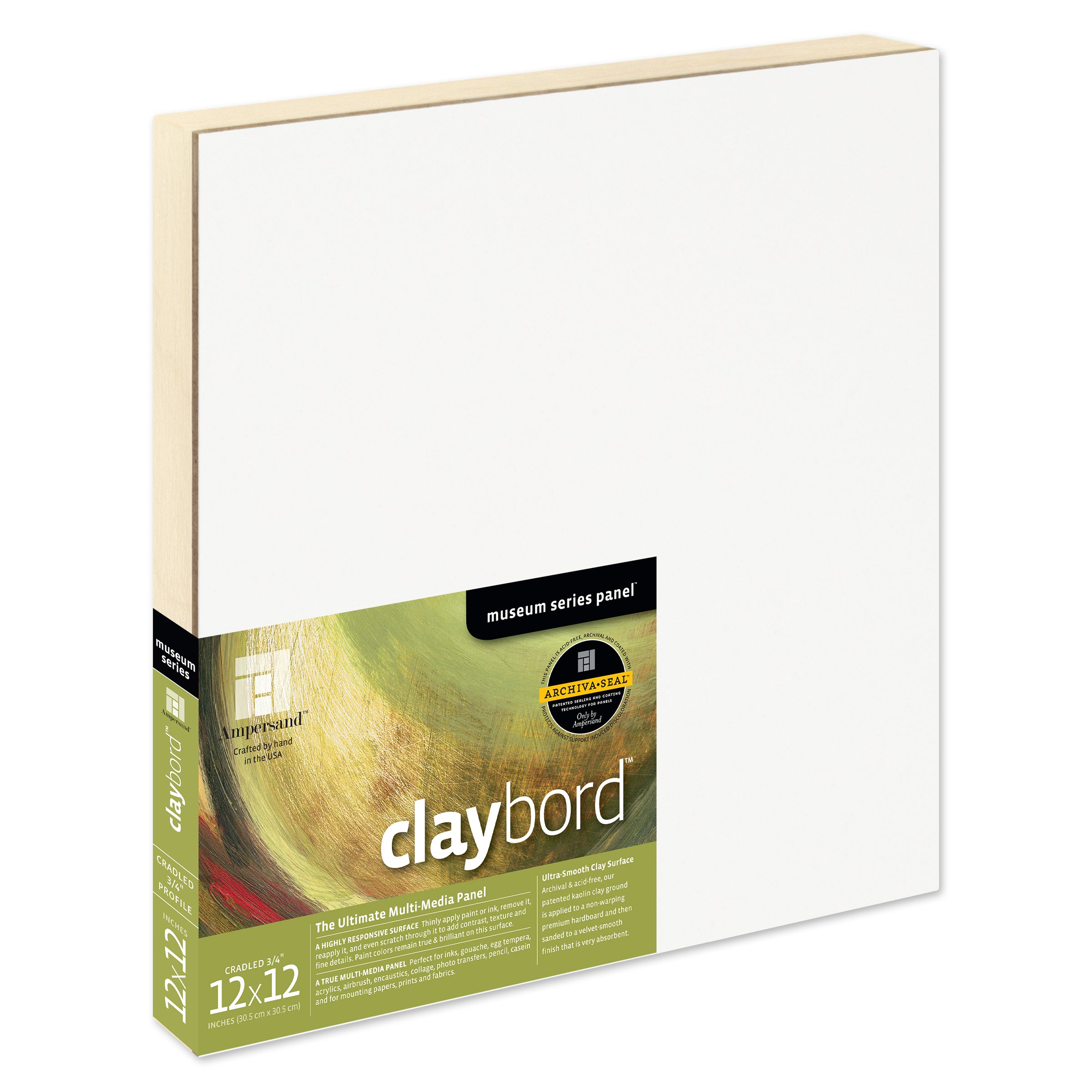 Ampersand Claybord Panels 3/4" Profile