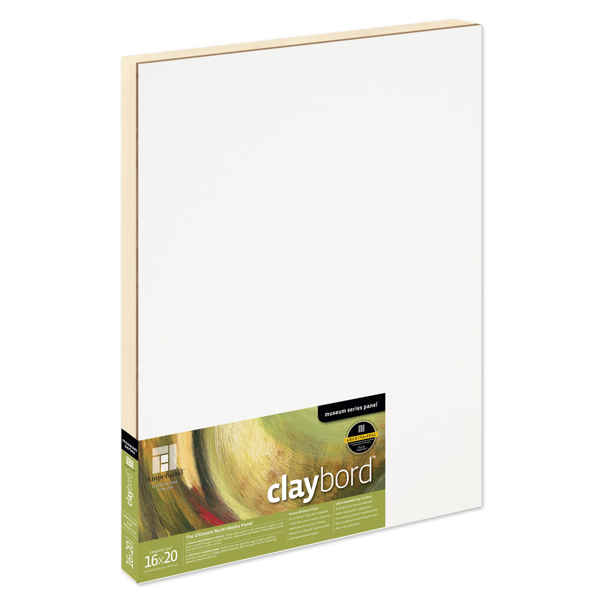 Ampersand Claybord Panels 3/4" Profile