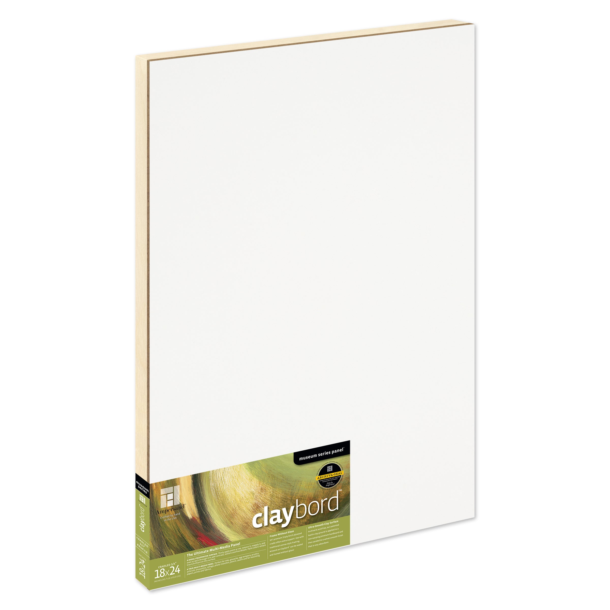 Ampersand Claybord Panels 3/4" Profile