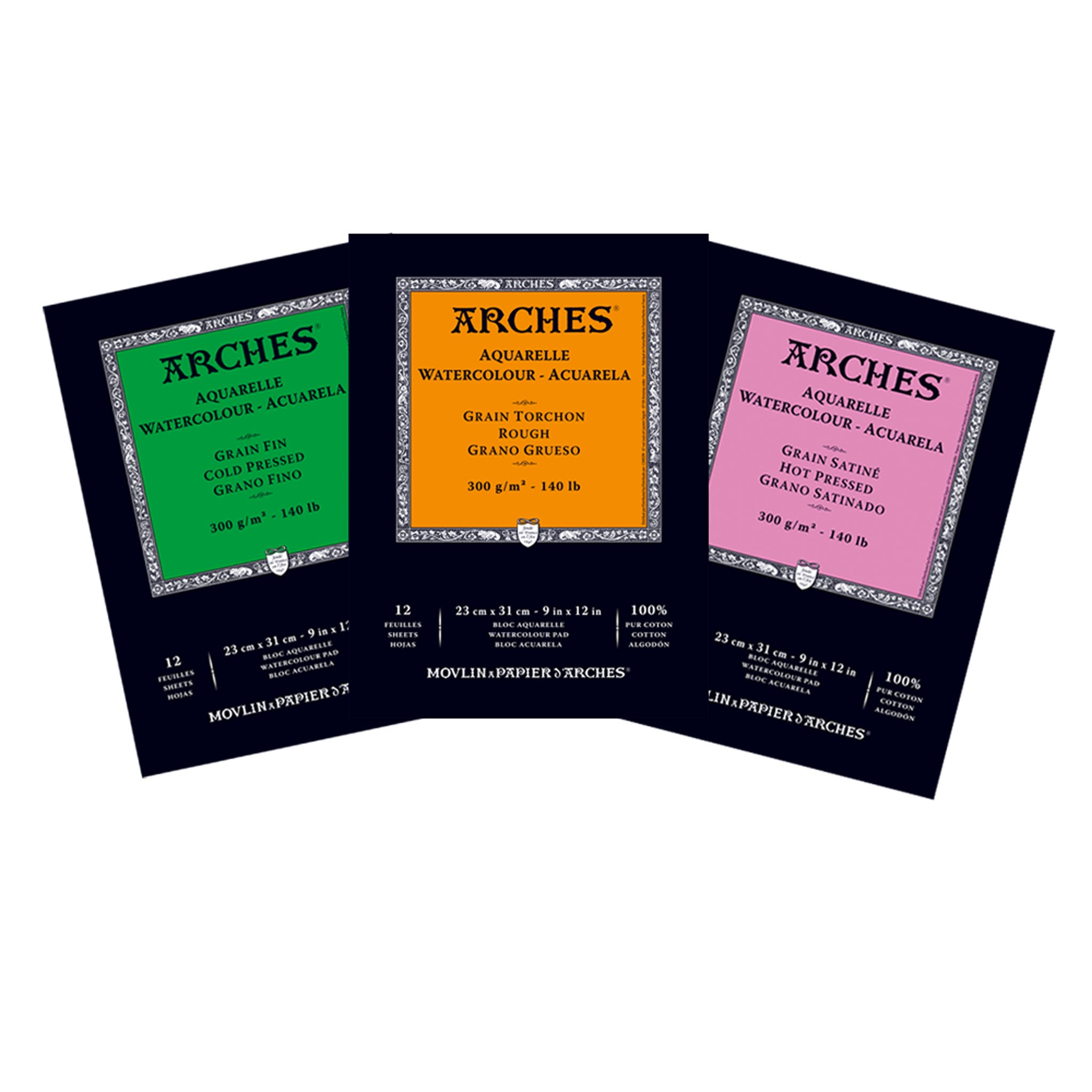 ARCHES Watercolour Pads - 9" x 12"