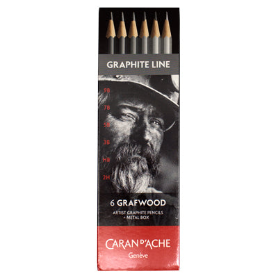 Caran d'Ache Grafwood Pencil Set of 6