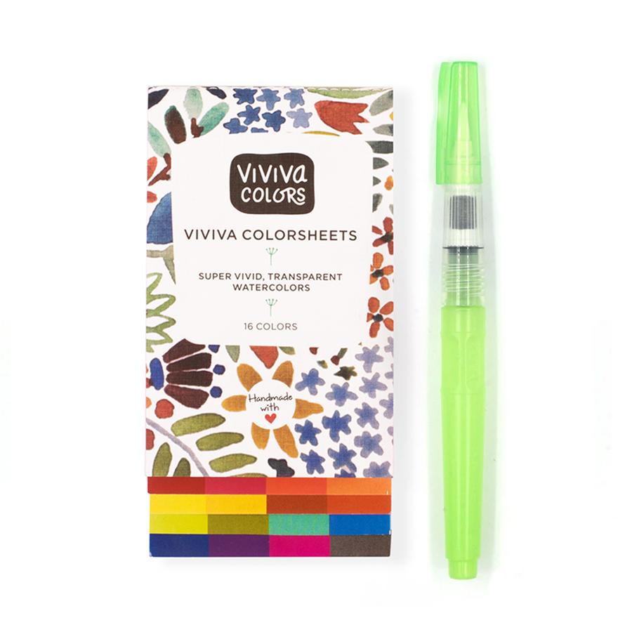Viviva Original Sketcher Set - 16 Colors with Waterbrush