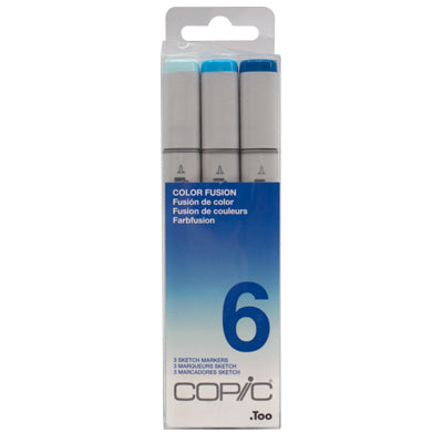 COPIC Sketch Marker Color Fusion 6 Set of 3