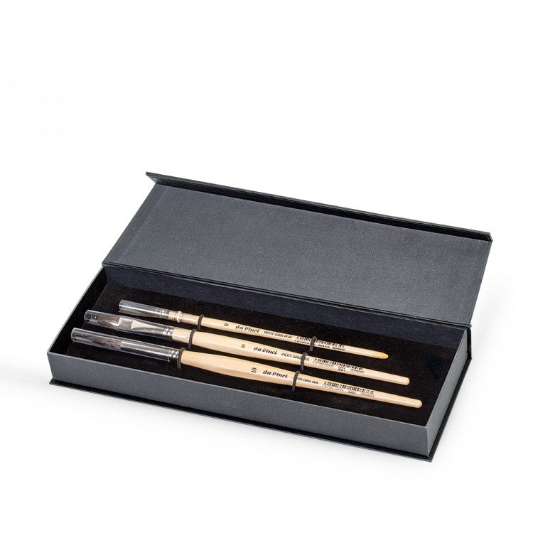 da Vinci Petit Gris Watercolour Brush Set of 3