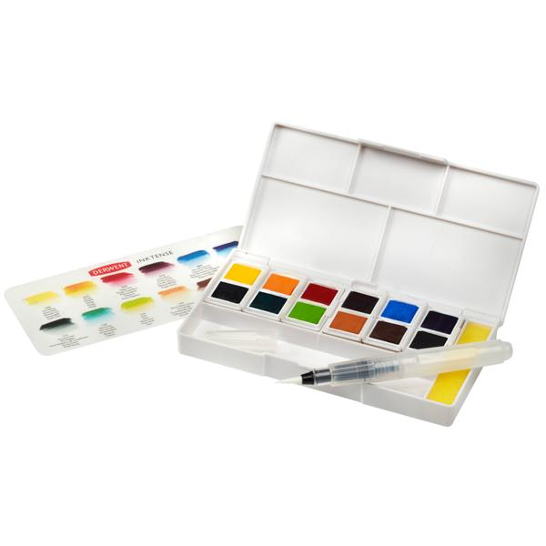 Derwent Inktense Paint Pan Travel Set of 12 #1