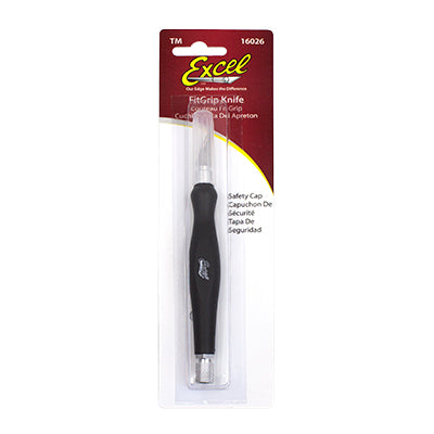 Excel K26 Fit Grip Knife - Black