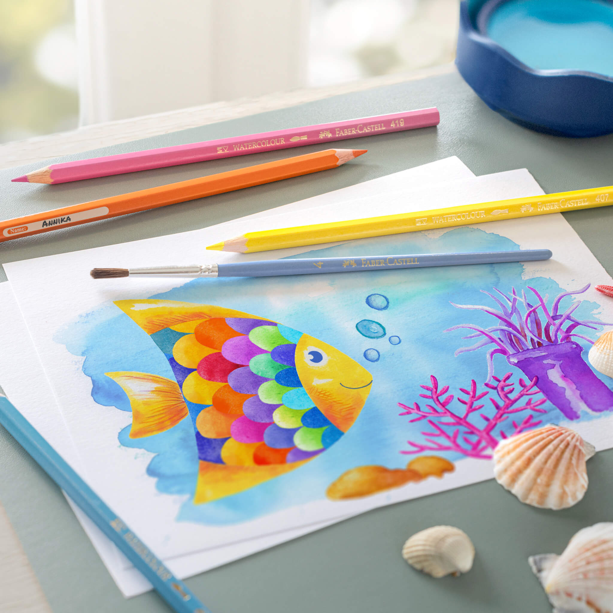 Faber-Castell Red Label Watercolour Pencil Set of 24