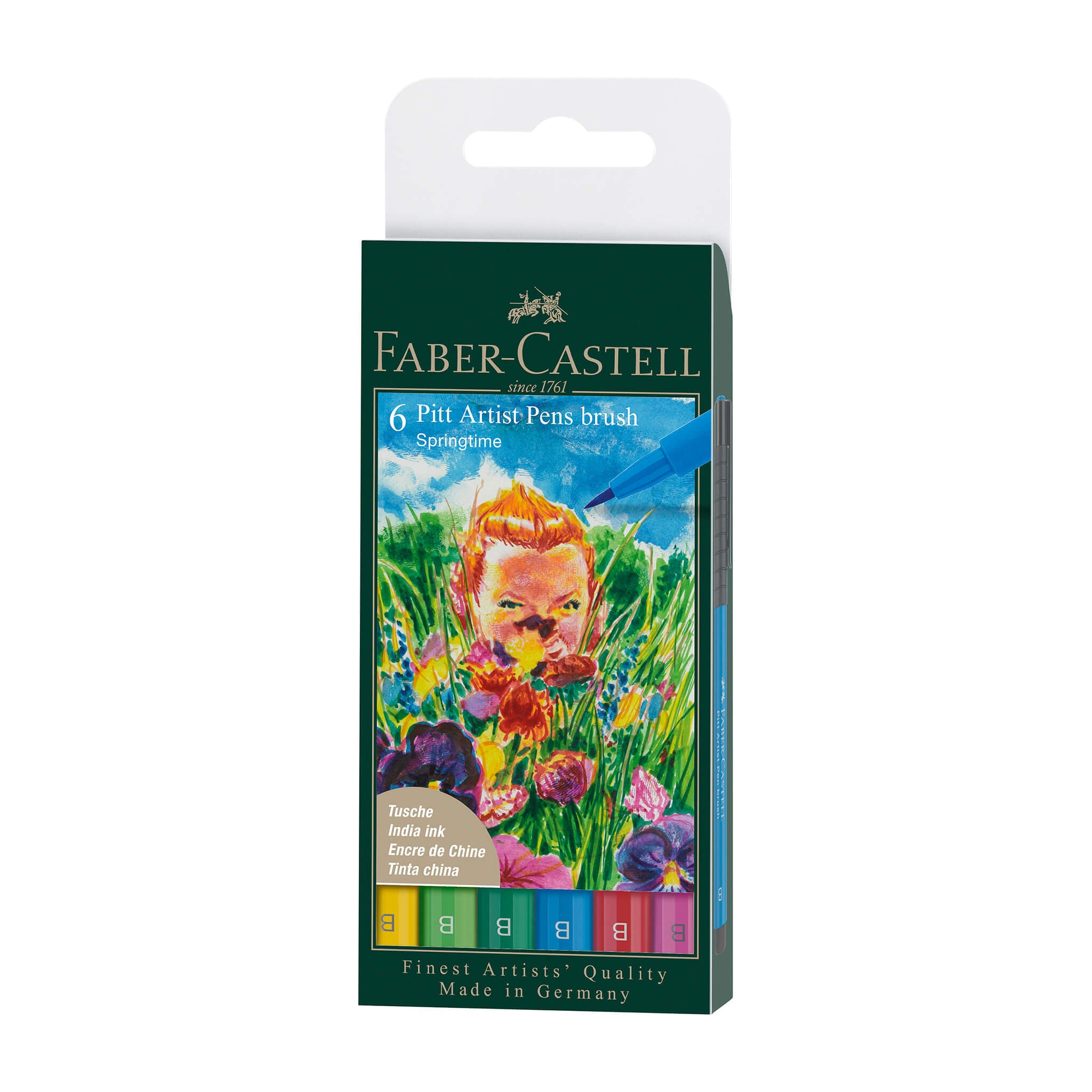 Faber-Castell PITT Artist Pen set - Springtime set of 6 - Clearance