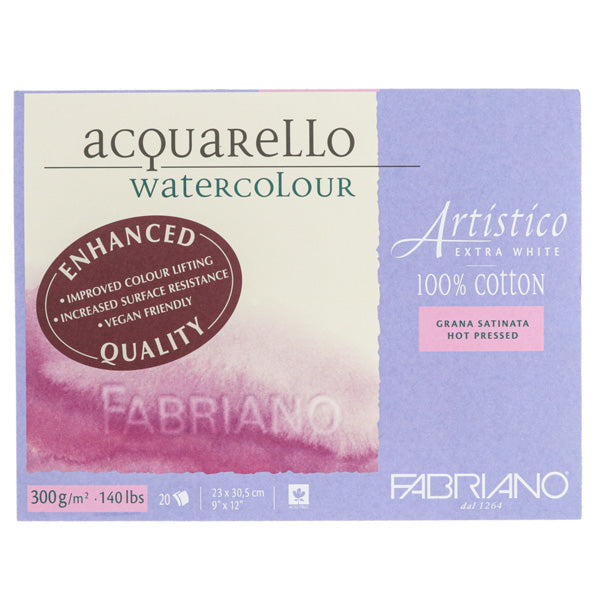 Fabriano Artistico Extra White Watercolour Paper Blocks