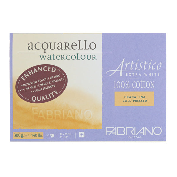 Fabriano Artistico Extra White Watercolour Paper Blocks