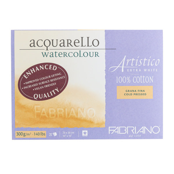 Fabriano Artistico Extra White Watercolour Paper Blocks