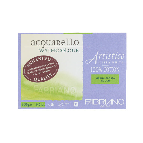 Fabriano Artistico Extra White Watercolour Paper Blocks