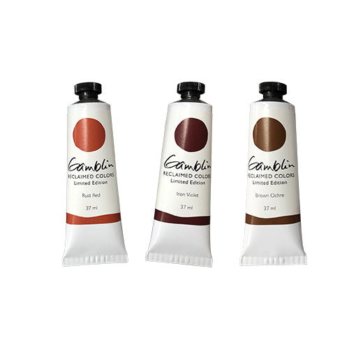 Gamblin Reclaimed Earth Colours Limited Edition Set of 3