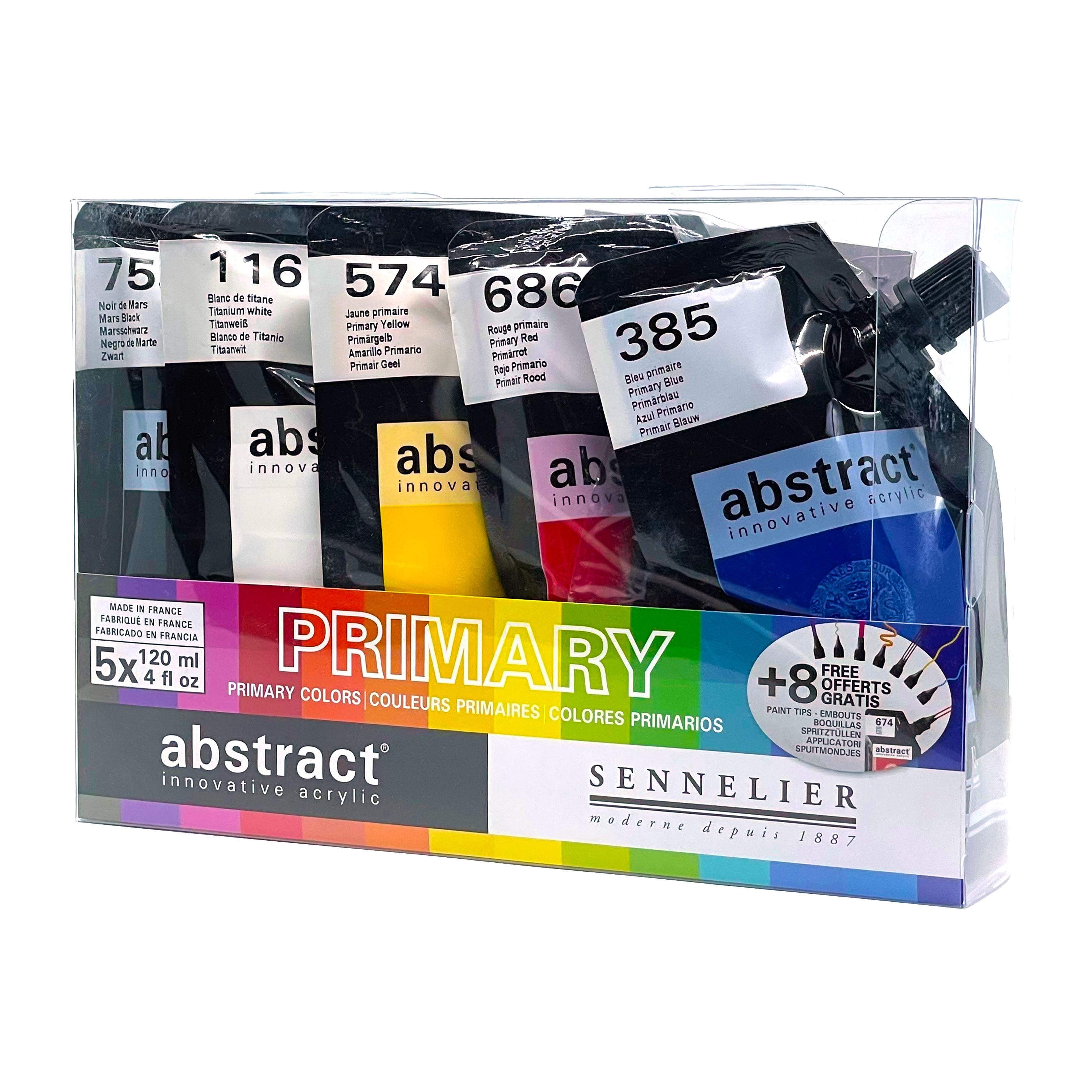 Sennelier Abstract Acrylic Primary Set of 5