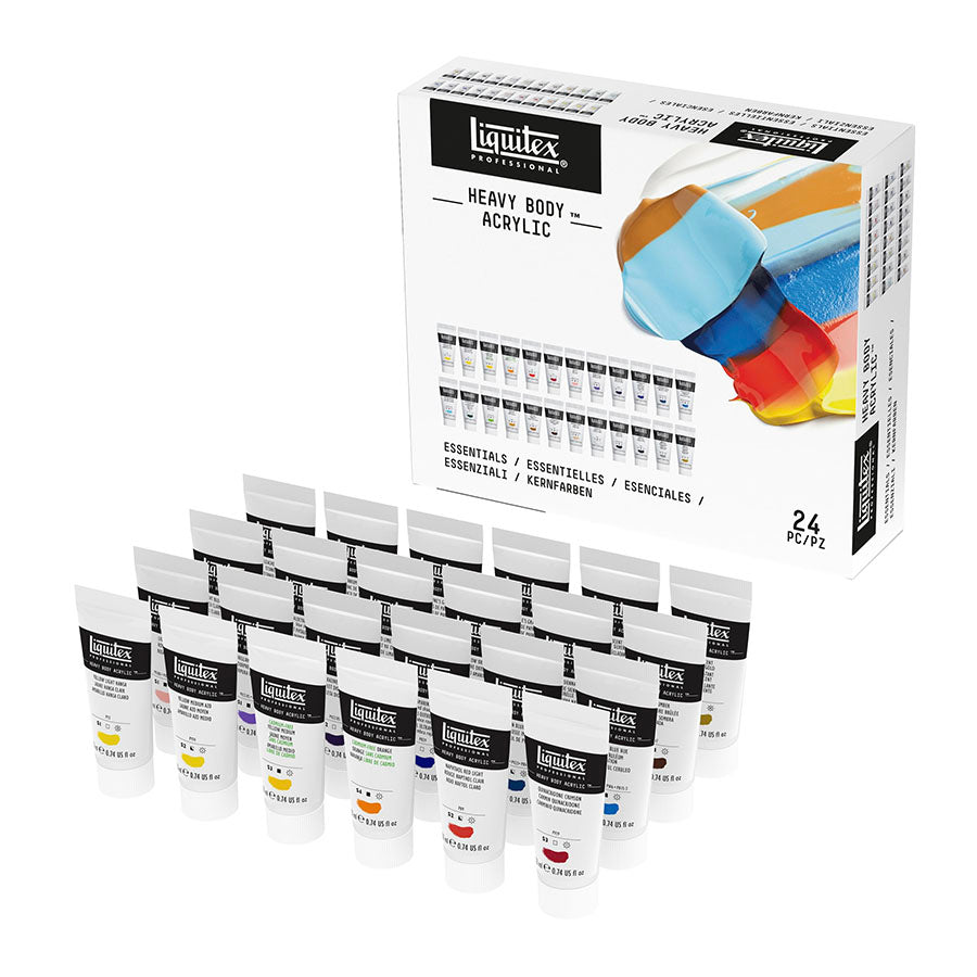 Liquitex Professional Heavy Body Acrylics Essentials Set of 24 x 22ml