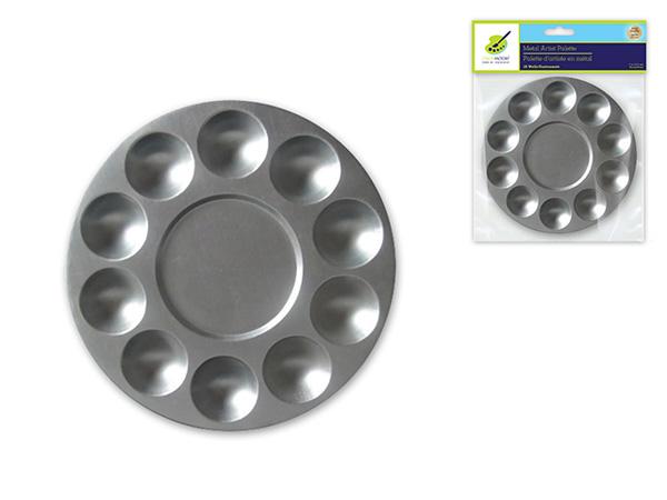 Color Factory Paint Palette Metal Round 10-well - 7"