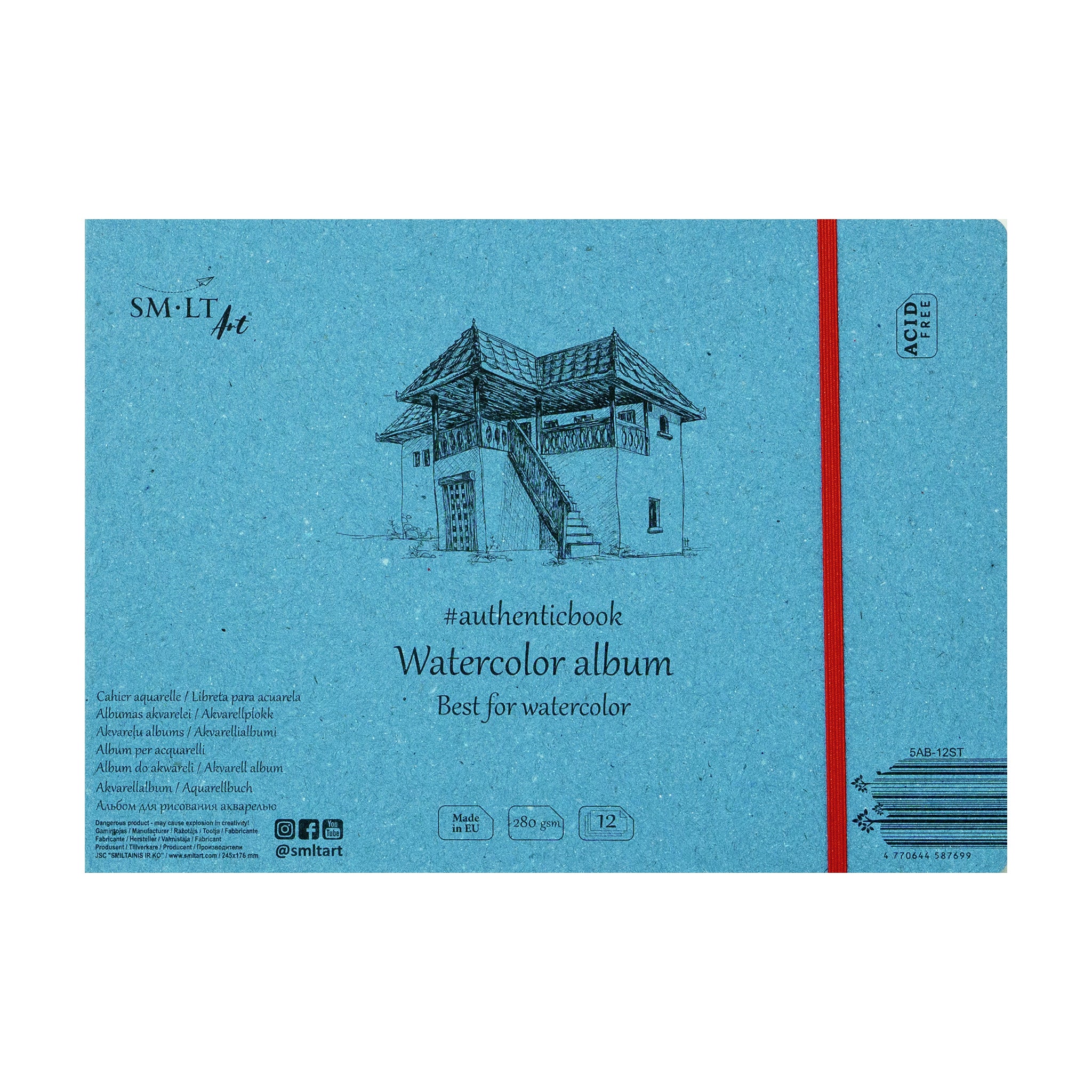 SM•LT #authenticbook Watercolor Album – 9" x 7"